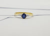 JR0657R - Blue Sapphire & Diamond Ring Set in 18 Karat Gold Setting