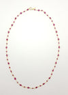 SJ1315 - Ruby Necklace Set in 18 Karat Gold Settings
