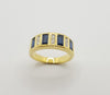 SJ1346 - Blue Sapphire with Diamond Ring Set in 18 Karat Gold Settings