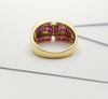 JR4715A - Ruby & Diamond Ring Set in 18 Karat Gold Setting