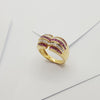 JR4715A - Ruby & Diamond Ring Set in 18 Karat Gold Setting