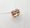 JR4715A - Ruby & Diamond Ring Set in 18 Karat Gold Setting