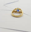 SJ1326 - Blue Sapphire with Diamond Ring Set in 18 Karat Gold Settings