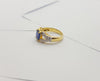 SJ1326 - Blue Sapphire with Diamond Ring Set in 18 Karat Gold Settings