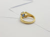 SJ1326 - Blue Sapphire with Diamond Ring Set in 18 Karat Gold Settings