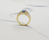 SJ1326 - Blue Sapphire with Diamond Ring Set in 18 Karat Gold Settings
