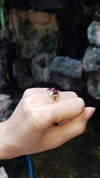 SJ1787 - Star Ruby Ring Set in 18 Karat Rose Gold Settings