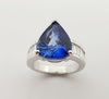 SJ1232 - GIA Certified 7cts Ceylon Blue Sapphire with Diamond Ring Set in Platinum