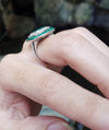 SJ1400 - Emerald with Diamond Ring Set in 18 Karat White Gold Settings
