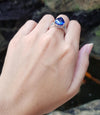 SJ1232 - GIA Certified 7cts Ceylon Blue Sapphire with Diamond Ring Set in Platinum