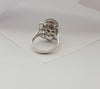 JR0834X - Tahitian South Sea Pearl & Diamond Ring Set in 18 Karat White Gold Setting