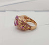 JR0327P - Kunzite & Pink Sapphire Ring Set 18 Karat Rose Gold Setting
