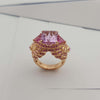 JR0327P - Kunzite & Pink Sapphire Ring Set 18 Karat Rose Gold Setting