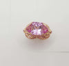 JR0327P - Kunzite & Pink Sapphire Ring Set 18 Karat Rose Gold Setting