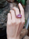 JR0327P - Kunzite & Pink Sapphire Ring Set 18 Karat Rose Gold Setting
