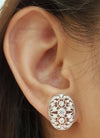SJ6379 - Diamond Earrings set in 18 Karat White Gold Settings