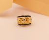 SJ2172 - Blue Sapphire with Ruby and Diamond Elephant Ring Set in 18 Karat Gold Settings