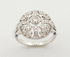 SJ2885 - Diamond Ring Set in 18 Karat White Gold Settings