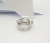 SJ3223 - White Topaz  Ring set in Silver Settings