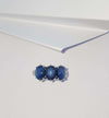 SJ2866 - Blue Star Sapphire with Diamond Ring Set in 18 Karat White Gold Settings