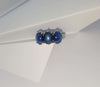 SJ2866 - Blue Star Sapphire with Diamond Ring Set in 18 Karat White Gold Settings