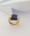 SJ2938 - Blue Sapphire with Diamond Ring Set in 18 Karat Gold Settings