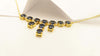 SJ2909 - Blue Sapphire with Diamond Necklace Set in 18 Karat Gold Settings