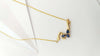 SJ6058 - Blue Sapphire with Diamond Necklace Set in 18 Karat Gold Settings