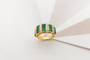 SJ3127 - Emerald with Diamond Ring set in 18 Karat Gold Settings