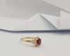 JR0109O - Ruby & Diamond Ring Set in 18 Karat Rose Gold Setting