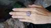 JR0148O - Purple Star Sapphire, Purple Sapphire & Diamond Ring in 18 Karat Rose Gold