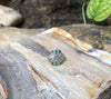 SJ1913 - Diamond with Emerald Ring Set in 18 Karat White Gold Settings