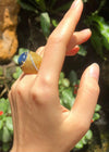 SJ2067 - Blue Star Sapphire with Diamond Ring Set in 18 Karat Gold Settings