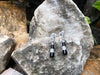 SJ6181 - Onyx with Diamond Earrings Set in 18 Karat White Gold Settings