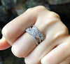 SJ1226 - Diamond Ring Set in 18 Karat White Gold Settings