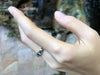 SJ1846 - Blue Sapphire with Diamond Ring Set in 18 Karat Gold Settings