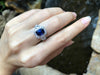 SJ6150 - GIA Certified 1.83 Cts Blue Sapphire with Diamond Ring Set in Platinum 950