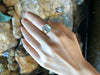 SJ1900 - Aquamarine Ring Set in 18 Karat Gold Settings