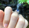 SJ1406 - GRS Certified 5 Cts Ceylon Blue Sapphire with Diamond Ring in Platinum 950