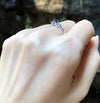 SJ1935 - Blue Sapphire with Diamond Ring Set in 18 Karat White Gold Settings