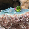 SJ3105 - Peridot, Pink Sapphire with Diamond Ring Set in 18 Karat Gold Settings