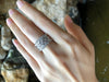 SJ1970 - Diamond Ring Set in 18 Karat White Gold Settings