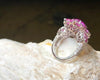 SJ1426 - Pink Sapphire with Diamond Ring Set in 18 Karat White Gold Settings