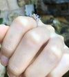 SJ6081 - Blue Sapphire with Diamond Ring Set in 18 Karat White Gold Settings