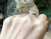 SJ1227 - Diamond Heart Ring Set in 18 Karat White Gold Settings