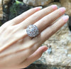 SJ1136 - Diamond Ring Set in 18 Karat White Gold Settings