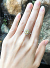 SJ2805 - Diamond and Yellow Diamond Ring Set in 18 Karat White Gold Settings