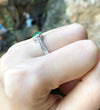 SJ1210 - Emerald with Diamond Ring Set in 18 Karat White Gold Settings