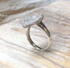 SJ1227 - Diamond Heart Ring Set in 18 Karat White Gold Settings