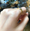 SJ1453 - Blue Sapphire with Diamond Ring Set in 18 Karat Gold Settings